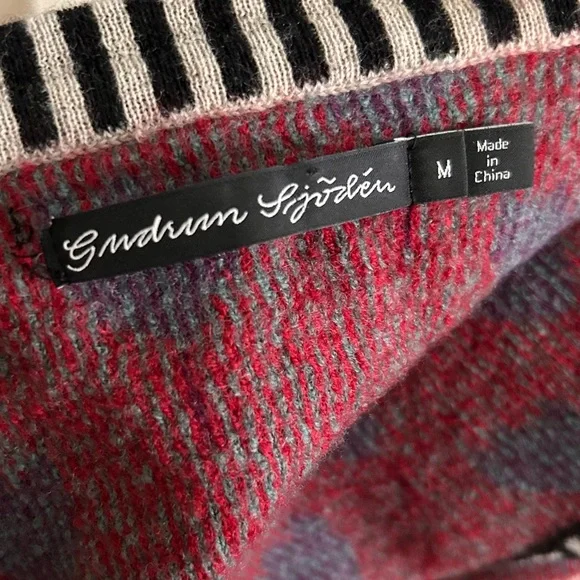 Gudrun Sjoden Floral Print Cardigan Sz M - Picture 9 of 9